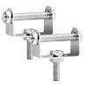 Motorcycle Fog Light Mounting Brackets Aluminum Alloy Adjustable Light Fixing Holders, 2PCS