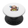 Funny Geocaching Sloth GPS Location Tracker Treasure Hunter PopSockets Adhesive PopGrip