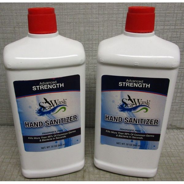 2 PACK SMITTY'S 32 OZ SEA-WASH HAND SANITIZER 085051800403