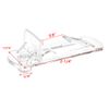 Bitray Shelf Support Peg Clear Plastic Locking Shelf Support Pin Clips 7.9mm/0.31" Hole Dia - 50pcs