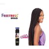FreeTress Synthetic Hair Crochet Braid Medium Box Braids (4-Pack, 1B)