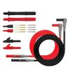 Fasizi Electronic Digital Multimeter Test Leads Kit Crocodile Clips Replaceable Probe Tips Set