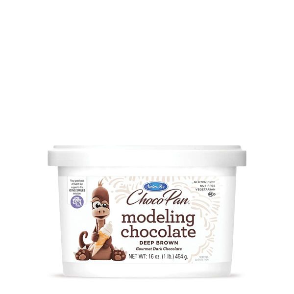 Satin Ice ChocoPan Deep Brown Modeling Chocolate, 1 Pound
