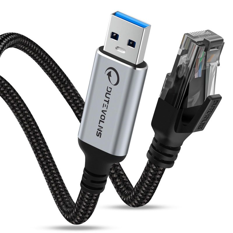 Chenyang USB-C To Ethernet Cable USB Type-C To RJ45 Male Cord Directly Connected 1000mbps Gigabit Lan Network Compatible With Thunderbolt3