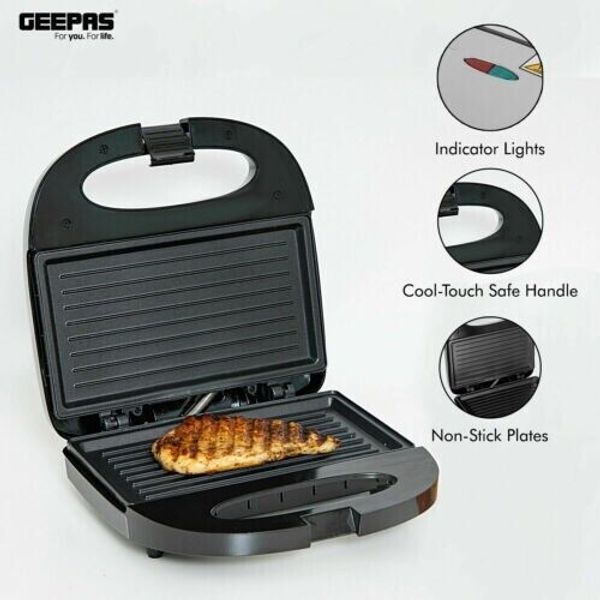 Panini Grill Press Sandwich Maker Health Toastie Non-Stick Healthy Cooking