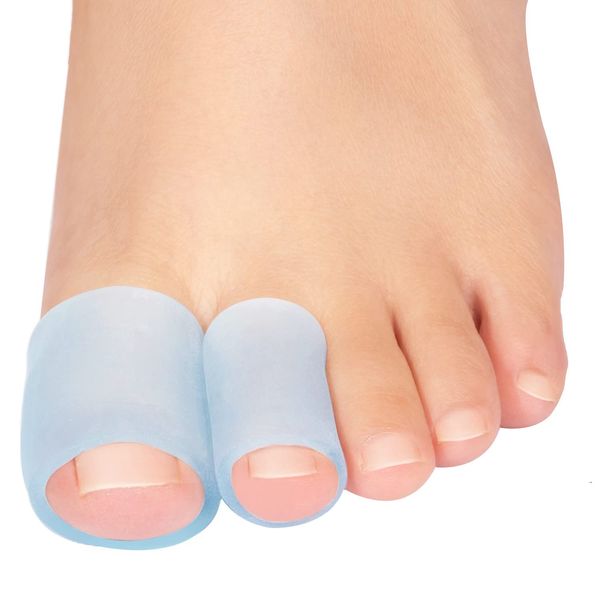 Sumiwish Toe Self Protectors, 18er-Pack blaue Gel-Zehenschutzkappen, Silikon-Zehenschutzkappen verhindern Blasen, Hornhaut und Hühneraugen, lindern Schmerzen durch eingewachsene Zehennägel