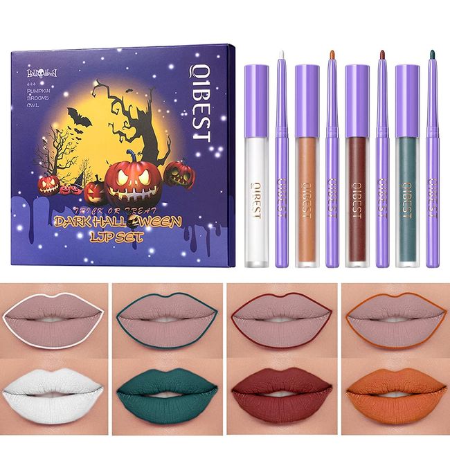 8Pcs Matte Liquid Lipstick and Lip Liner Set (Set B)