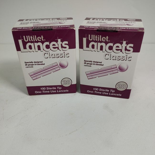 New Sealed Boca Ultilet Lancets Classic 28 Gauge 100 Sterile