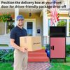 NAIZEA Package Delivery Boxes for Outside, Anti-Theft Lockable Parcel Drop Box