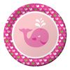 8-Count Round Paper Dinner Plates, Ocean Preppy Girl