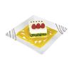 Städter Quadrat-Set Dessertform, Edelstahl, Silber, 6x6x4 cm