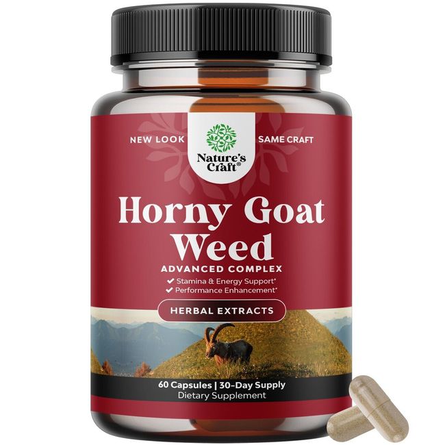 Horny Goat Weed Extract Complex for Enhanced Energy and Stamina