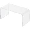 Plymor Clear Acrylic Rectangular Display Riser, 2" H x 4" W x 2" D (1/8" Thick), Pack of 3