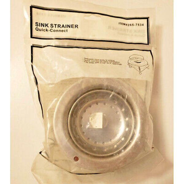 NOS Orgill Inc Quick-Connect Sink Strainer fits 3-1/2" to 4" openings