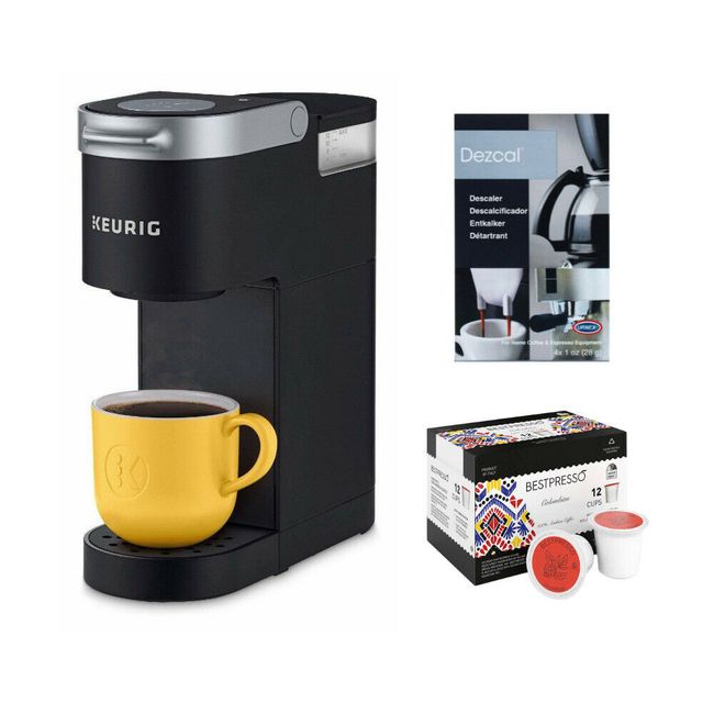 Keurig K-Mini Single Serve K Cup Pod Coffee Maker Black Bundle