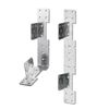 MOZCORN 4 Pcs Adjustable Stair Stringer Connector, Concealed Deck Stair Stringer Connection Brackets, 18-Gauge Metal Stringer Mounting Brackets