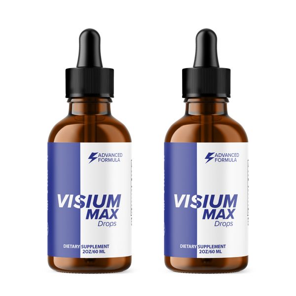 (2 Pack) Visium Max Liquid Drops, VisiumMax All Natural Formula (60 Servings)