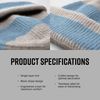 Beechfield B391 Colour Block Beanie, Natural Stone/Dusty Blue, Unit size