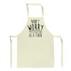 Kickass Tees Smoke Alarm Timer Apron No Pocket, Natural, One Size