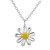 Katy Craig Daisy Flower Necklace 925 Sterling Silver
