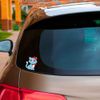 Cute Cat Sticker, Car Window, Accessories, Auto Decal for Car Window Size 4''