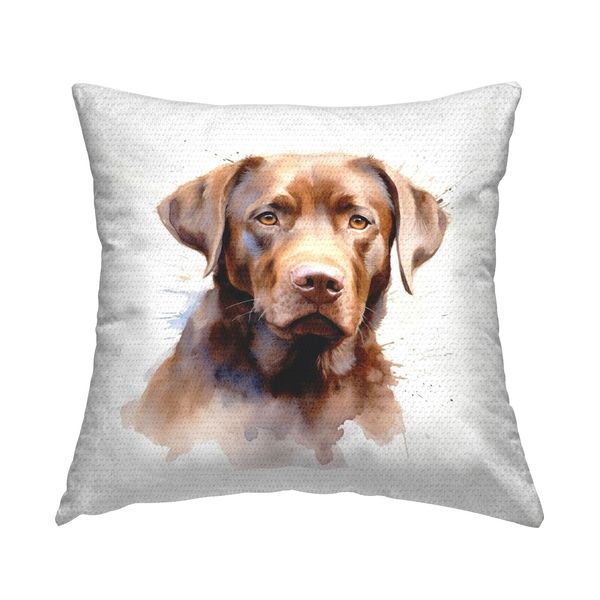 Stupell Modern Pet Labrador Portrait Printed Outdoor Throw