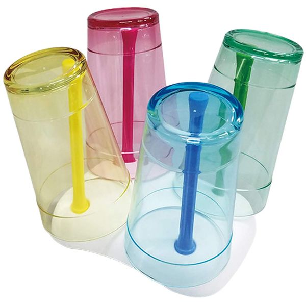 4 Color Cup Stand Set, White, N4-W