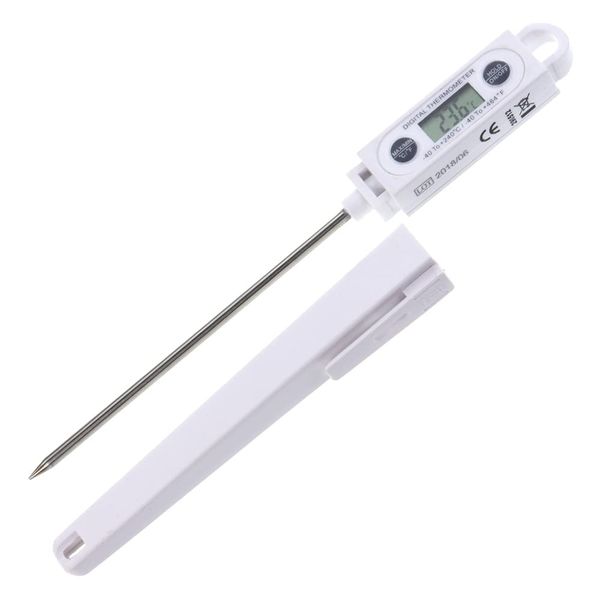 Instant Read Meat Thermometer Digital Probe - Waterproof Thermometer for Fast Temperature Monitoring - Ideal Temperature Probe for use as a Meat Thermometer