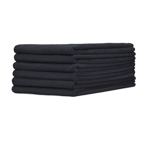 16" x 24" MW Pro Multi Surface Microfiber Towels | 6 Pack (Black)