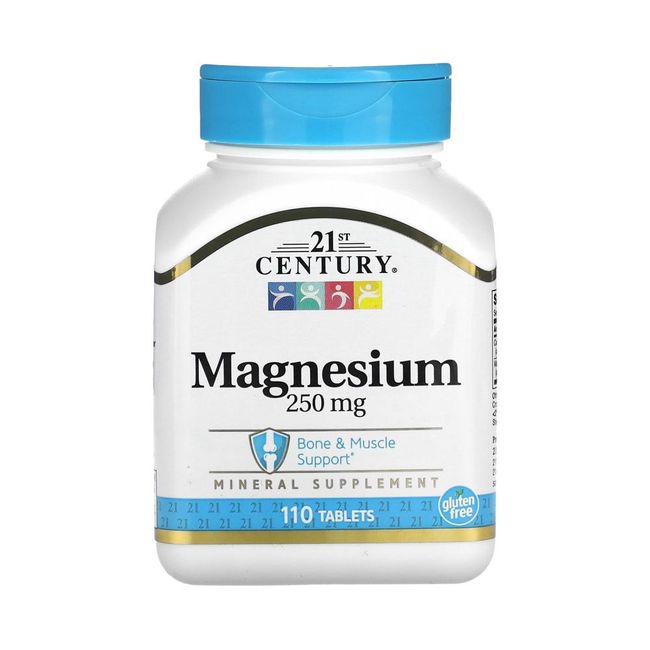 21 Century Magnesium 250mg 110 Tablets, 1ea