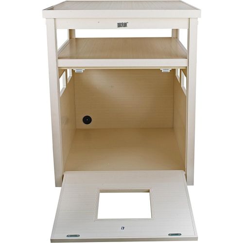 New Age Pet Ecoflex Jumbo Litter Loo, Litter Box Cover/End Table, Antique White