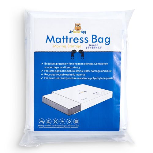 Mattress Bags for Moving and Storage of Queen, Zipper Closure No Fading Tear Resistant Ultra Thickness Waterproof Heavy Duty Mattress Cover for Moving Queen