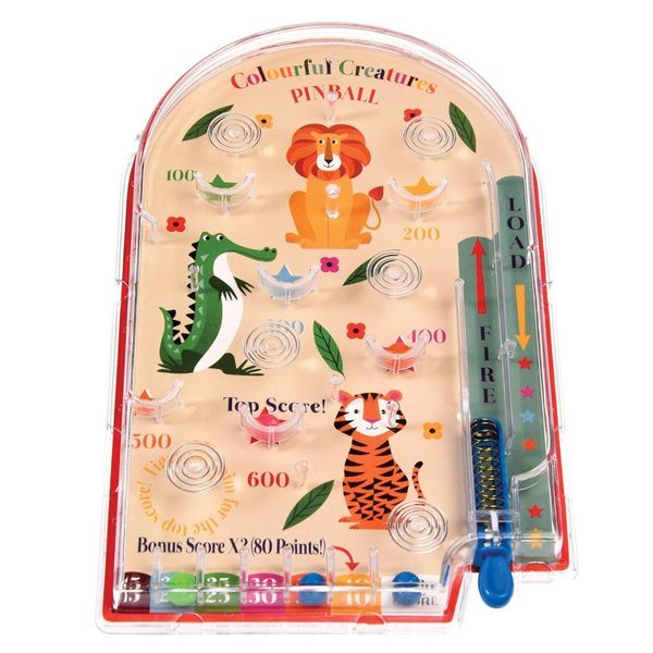 Rex London Children's Colourful Creatures Handheld Classic Pinball Game