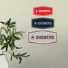 Fancy Showers Sign (Black/Gold) - Small