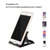 MYLB Cell Phone Stand, Universal Foldable Tablet Stand Multi-angle Pocket Desktop Holder Cradle (Black)