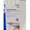 Project Source Standard Duty White Shelf & Rod Bracket 5 Pack