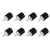 uxcell M5 Thread Rubber Mount Vibration Isolator Studded Cylindrical Shock Absorber 15x15mm 8pcs