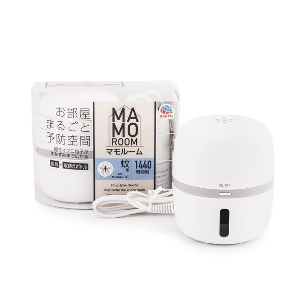 Mamo Room, Whole Room Prevention Space, For Mosquitoes (1,440 Hour Set), Mosquito Intrusion Prevention & Fast Effective Killing, Mosquito Repellent (Earth Pharmaceutical) x 4 Pieces