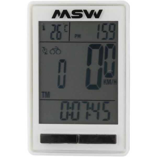 Miniac Double Wireless Computer CC-317 Speed Cadence 17 Functions White