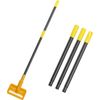 60" inch long Metal MOP Handle pole with  tight Mop Head Holder Side Gate lock