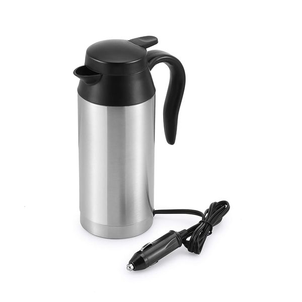 Car Kettle Boiler Sunsbell 650ml Car Heating Travel Cup Stainless Steel Mug Car Coffee Cup Warmer with DC 12V Charger for Car (Kettle Boiler)