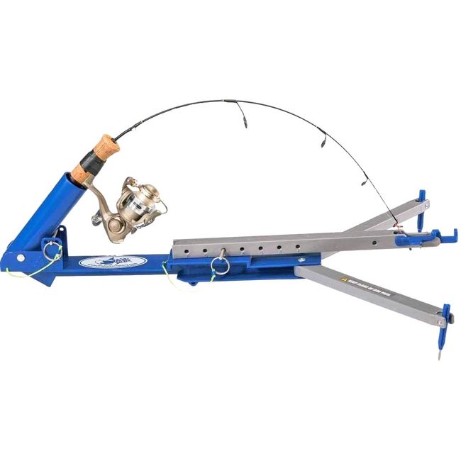 Jaw Jacker Automatic Ice Fishing Hook Setter and Rod Holder