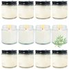 12 Pcs 4 Oz Mini Soy Candles,Eucalyptus Scented,Aromatherapy Candle,Bulk Cand...