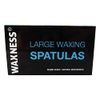Waxness Wax Necessities Extra Polished Birchwood Rounded Body Wax Spatulas Applicators 100 Pack