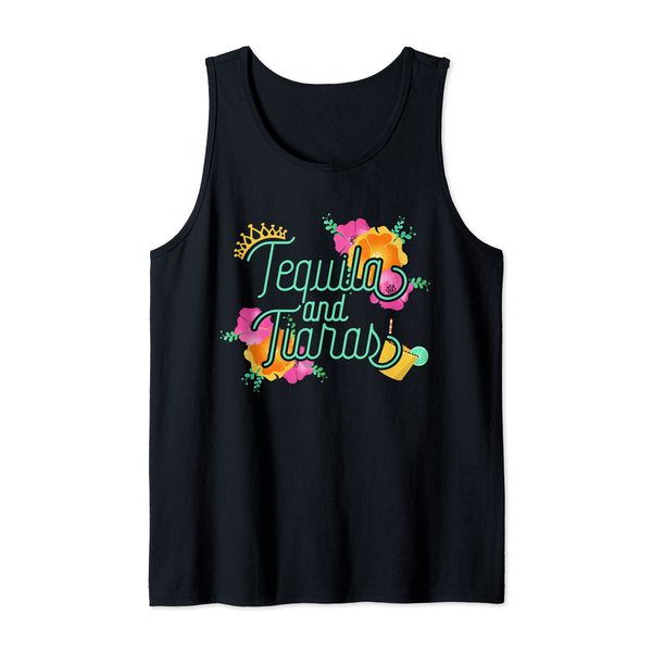 Tequila and Tiaras Hen Party, Destination Bachelorette Party Tank Top