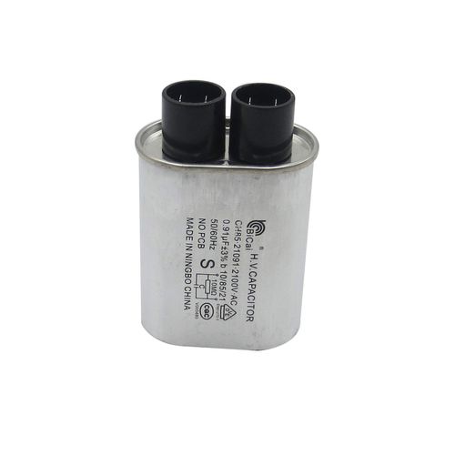 Meter Star CQC Universal Household Microwave HV Capacitor Replacement 2100V 0.91uF MFD Compatible ch85 21091 AC H.V.Capacitor 10/85/21 50/60Hz NO PCB