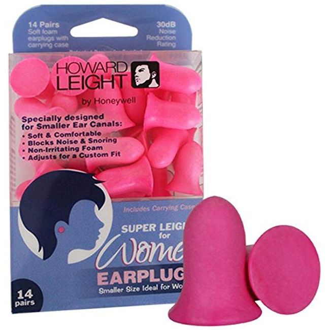 Howard Leight Women Earplugs Pink 14 Pr