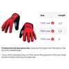 woom Kids Gloves, Red, Size 7
