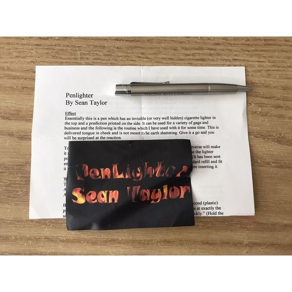 Pen-Lighter by Sean Taylor Mentalism Magic Trick