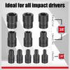 SEDY 11-Piece E-Torx Socket Set - Star Socket Set with Socket Rail, External Torx Socket with Socket Organizer, External Socket Set, E4 E5 E6 E7 E8 E10 E12 E14 E16 E18 E20 Reverse Sockets Set